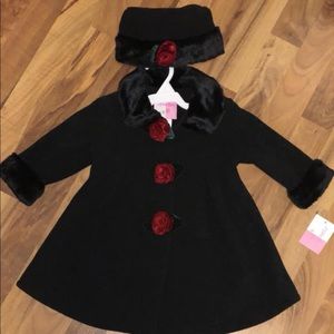 NWT Sophie Rose 18mo girls dressy winter jacket.